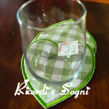 Uva Dorata - Set 4 pz Sottotazza a cuore