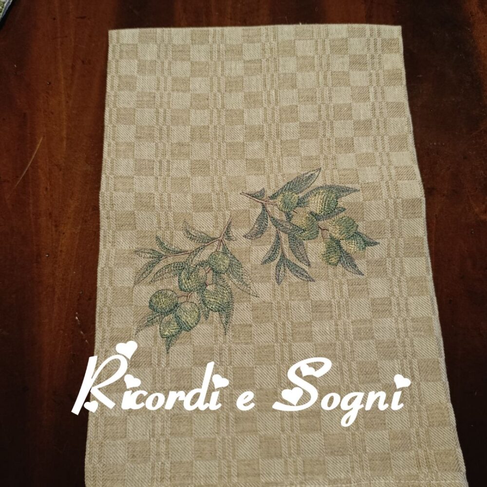 Terra di Toscana - Asciugapiatti Ricamato n. 2