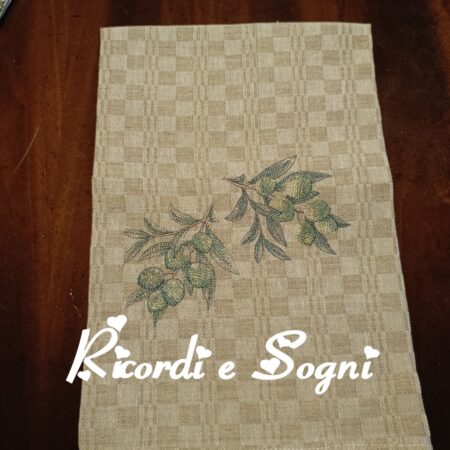 Terra di Toscana - Asciugapiatti Ricamato n. 2