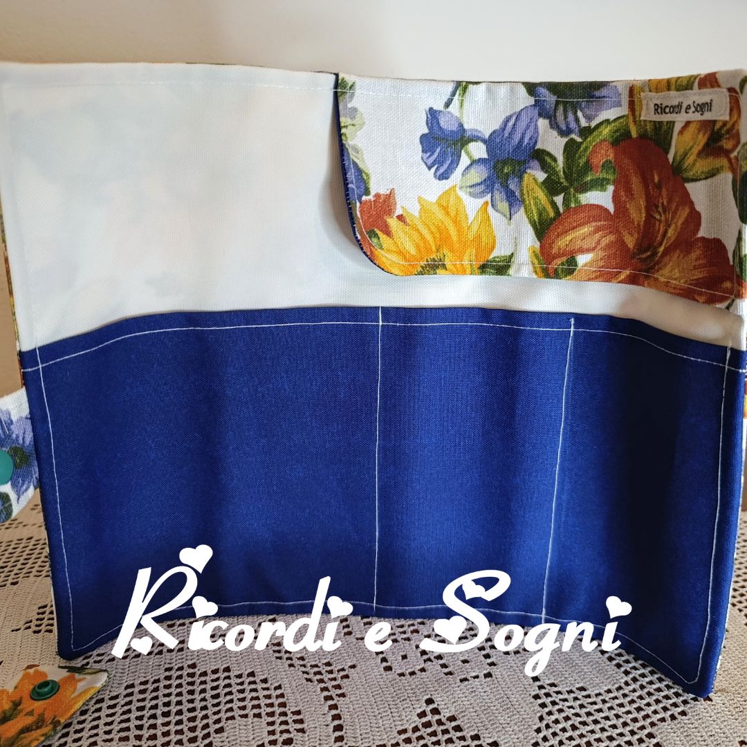 Porta Spazzolino e Dentifricio in Fantasia Fiorita