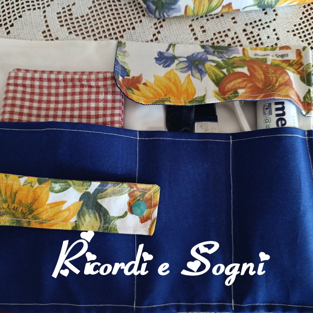 Porta Spazzolino e Dentifricio in Fantasia Fiorita - immagine 3